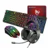 T-WOLF TF400 4 In 1 Black Wired Gaming Combo Set